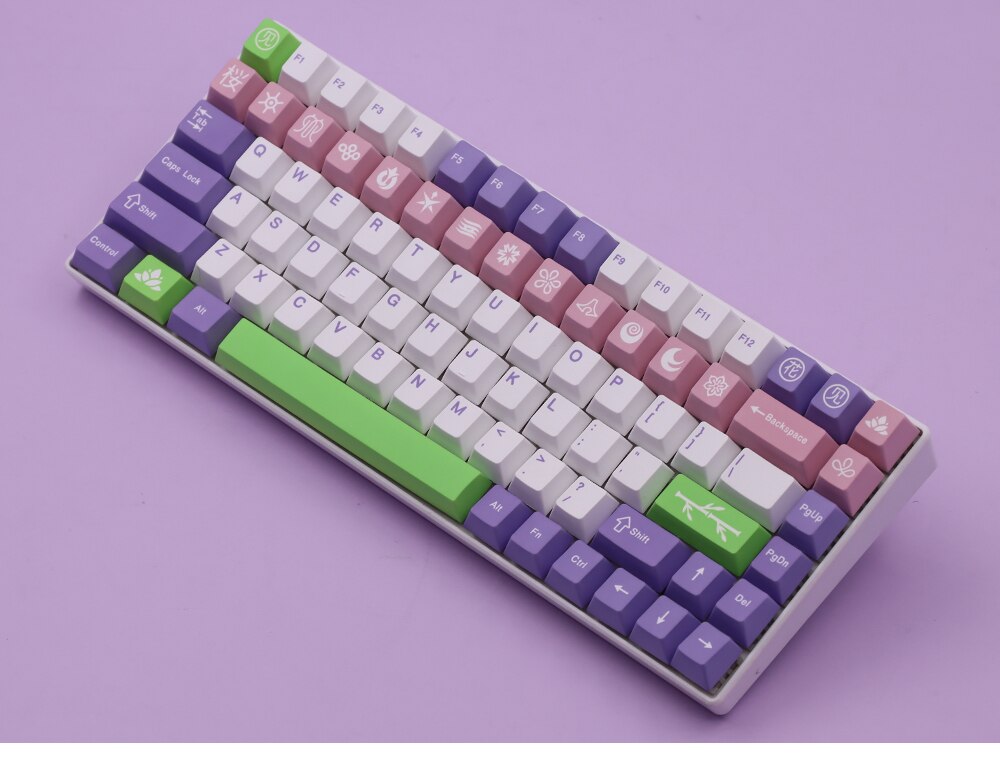 Hanami Pink PBT Keycaps Cherry Profile