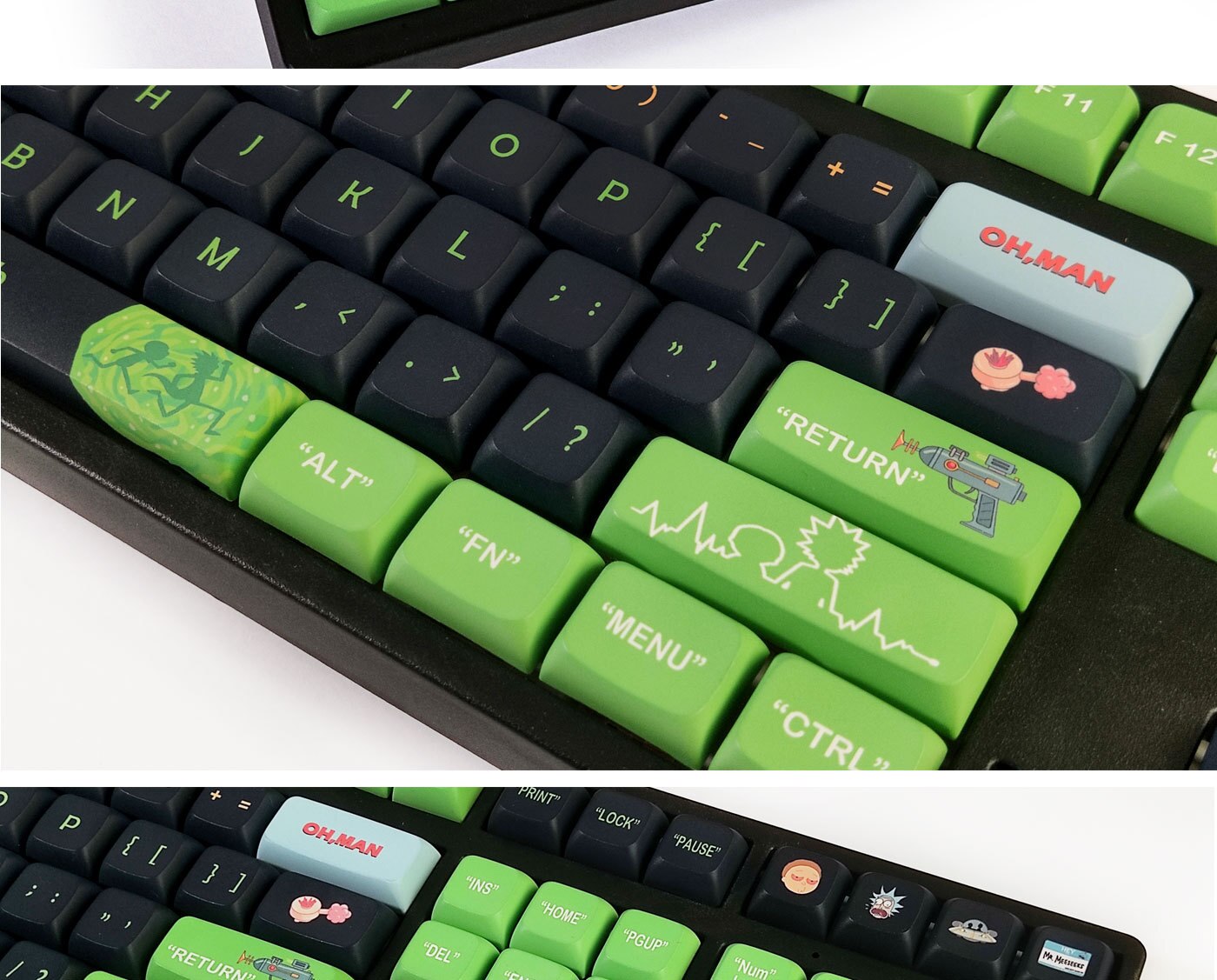 Rick & Morty PBT Keycaps XDA Profile