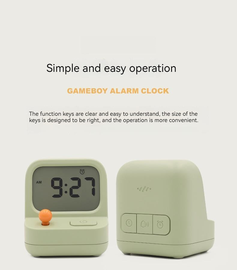 Creative Retro Mini Handheld Game Alarm Clock