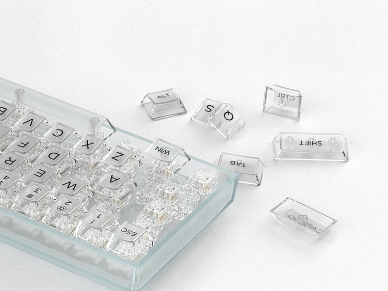 Transparent Keycaps Cherry Profile