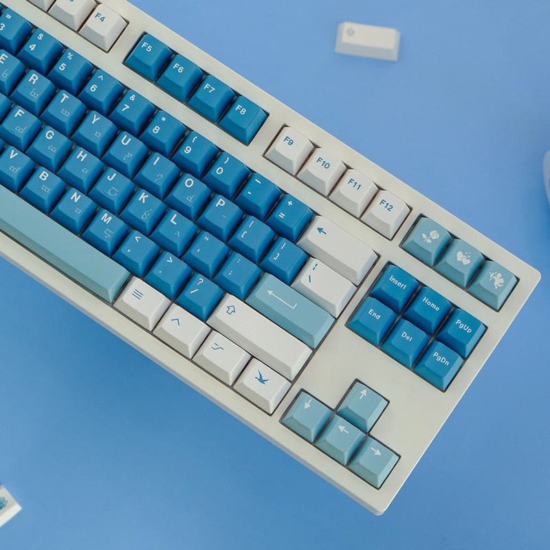 Sea Fog PBT Cherry Profile Keycaps