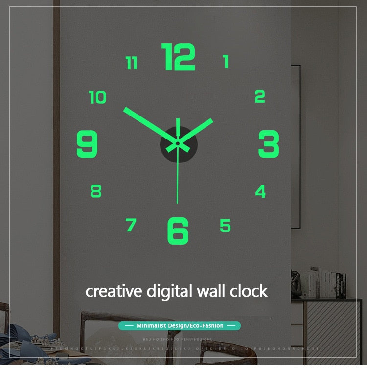 Luminous Wall Clock Stickers