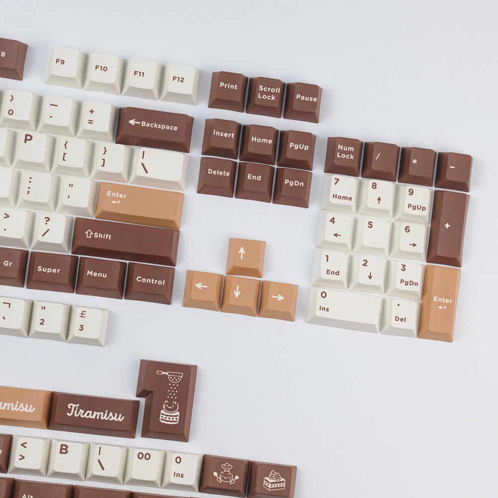 Tiramisu PBT Cherry Profile Keycaps