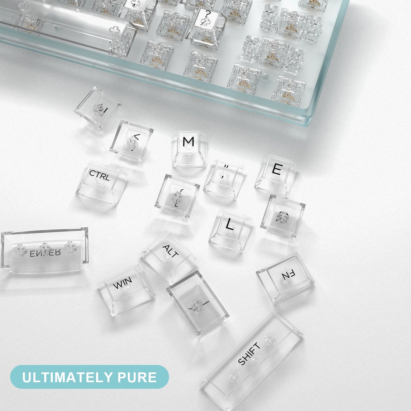 Transparent Keycaps Cherry Profile