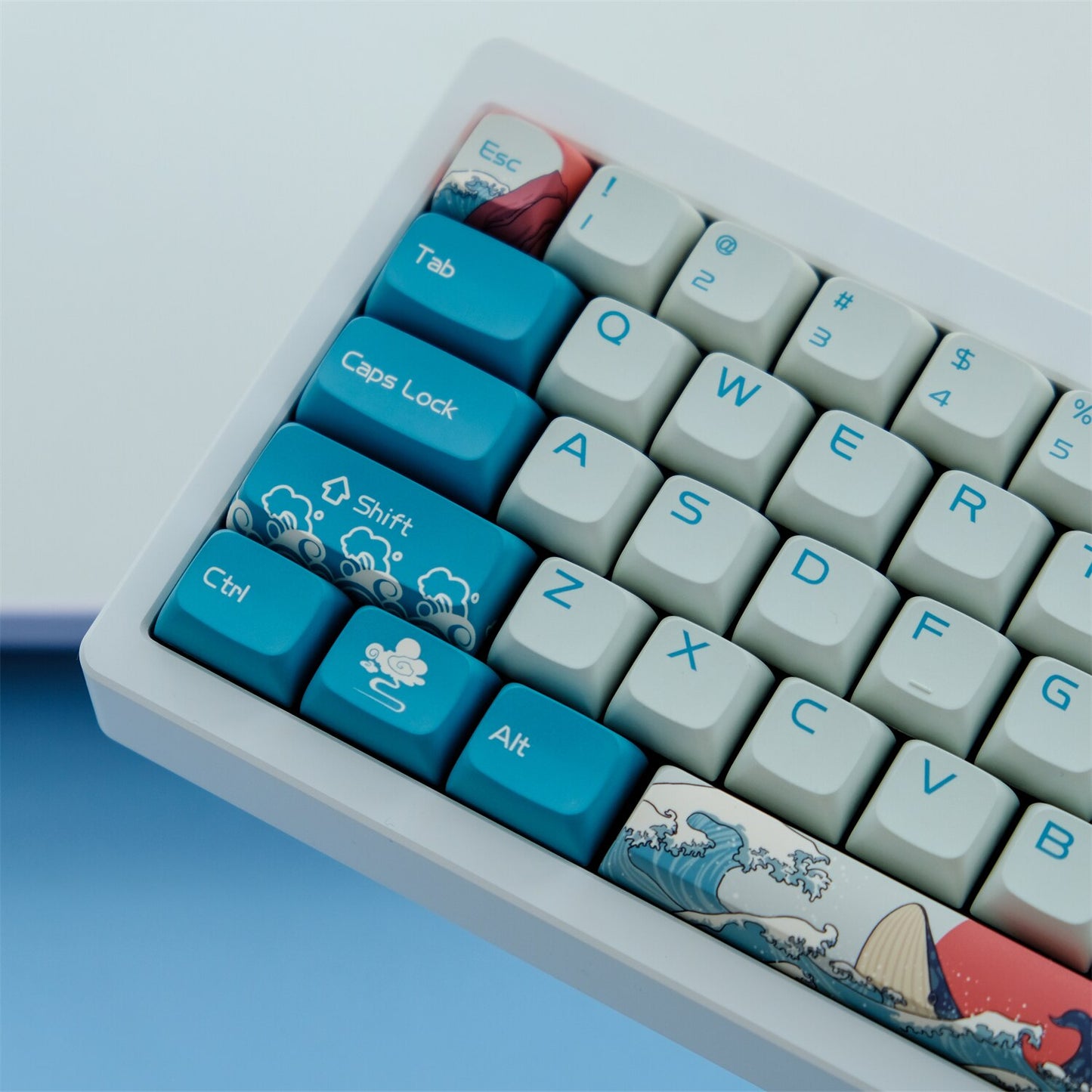 Coral Sea Keycaps PBT Cherry Profiles