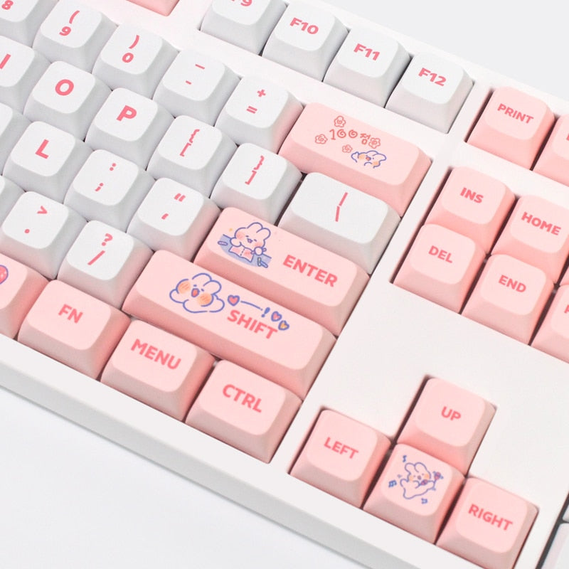 الملف الشخصي Steam Rabbit Pink Keycaps XDA