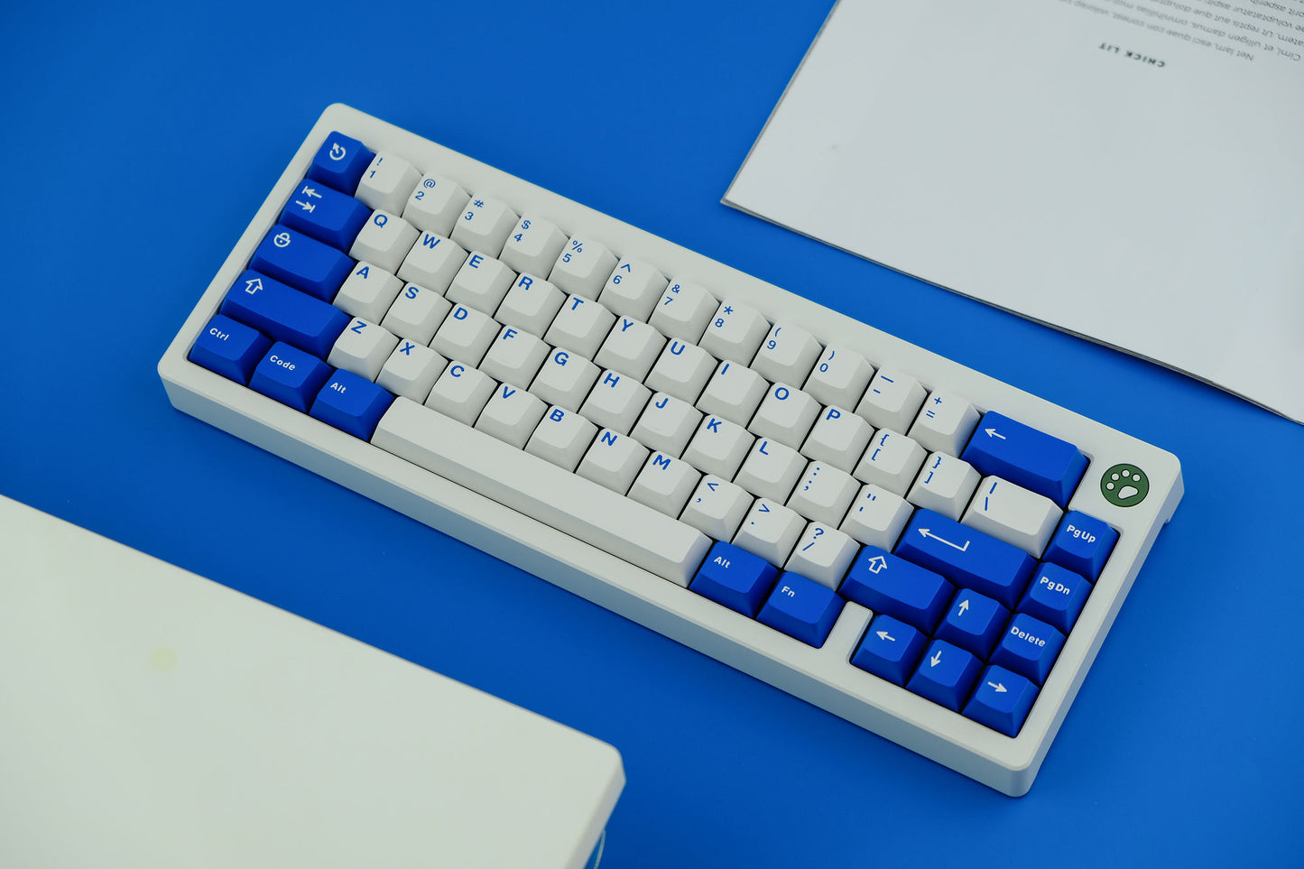 Aifei Icon Classic Blue Keycaps ABS Double Shot Keycaps Cherry Profile