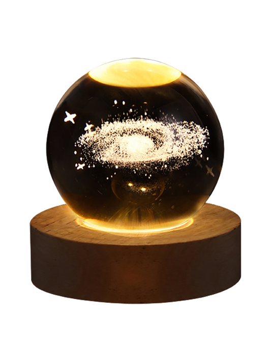 Glowing Planetary Galaxies Crystal Ball Night Lights