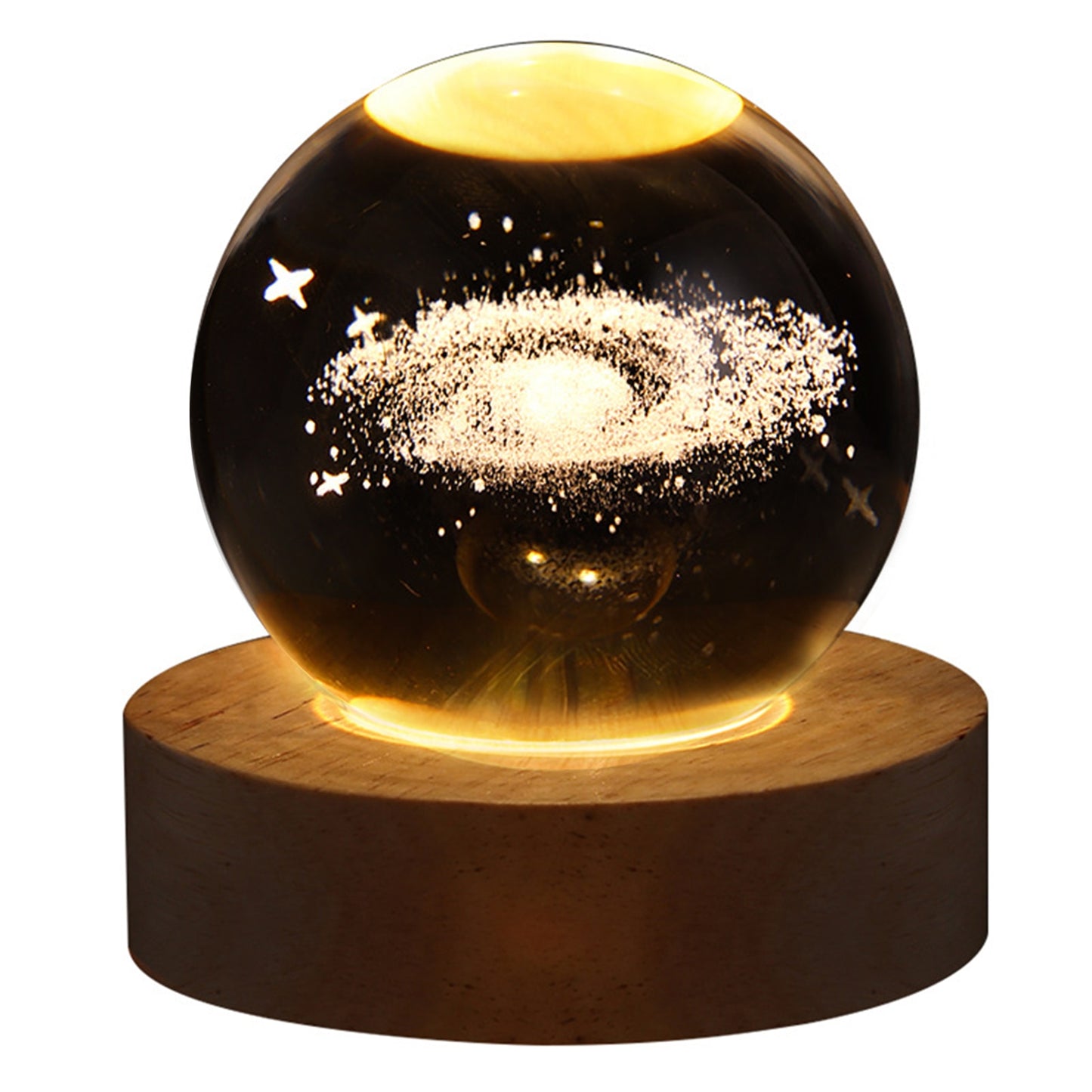 Glowing Planetary Galaxies Crystal Ball Night Lights