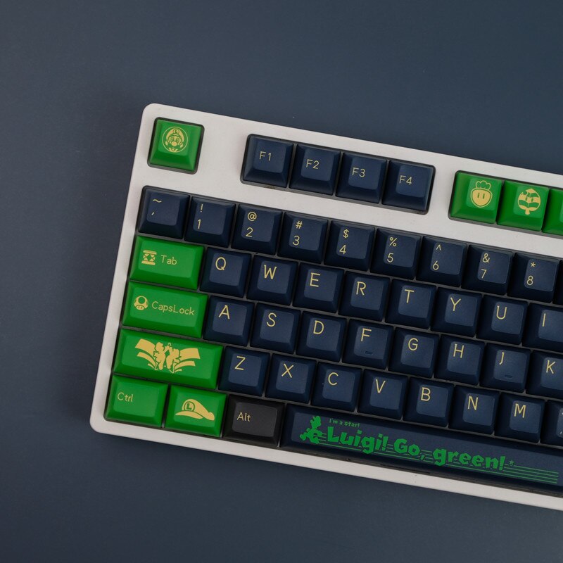 Luigi PBT KCA Profile Keycaps