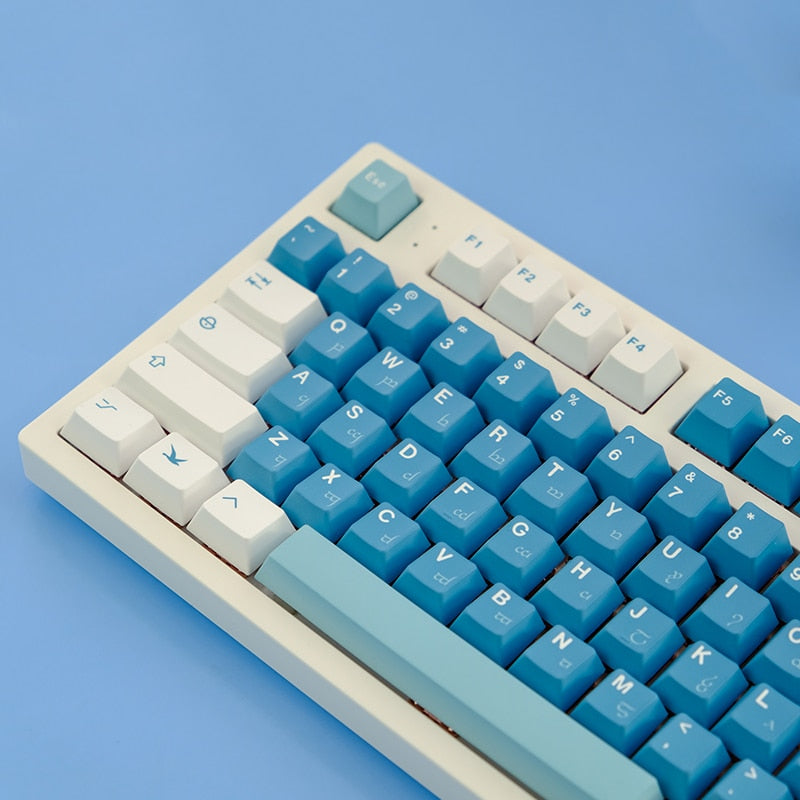 Sea Fog PBT Cherry Profile Keycaps