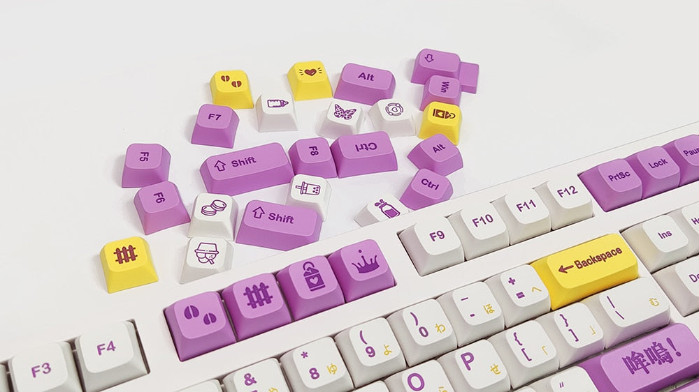 Taro Cow PBT  XDA Profile Keycaps