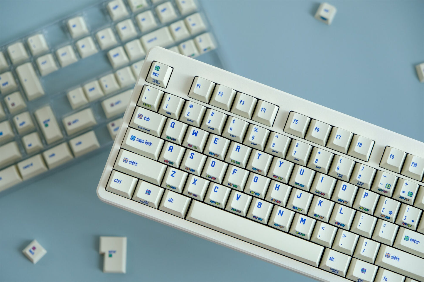 Retro Engraved Keycaps Cherry Profile