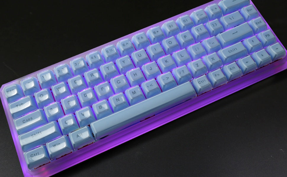 Multicolor Jelly Round OEM Profile Keycaps