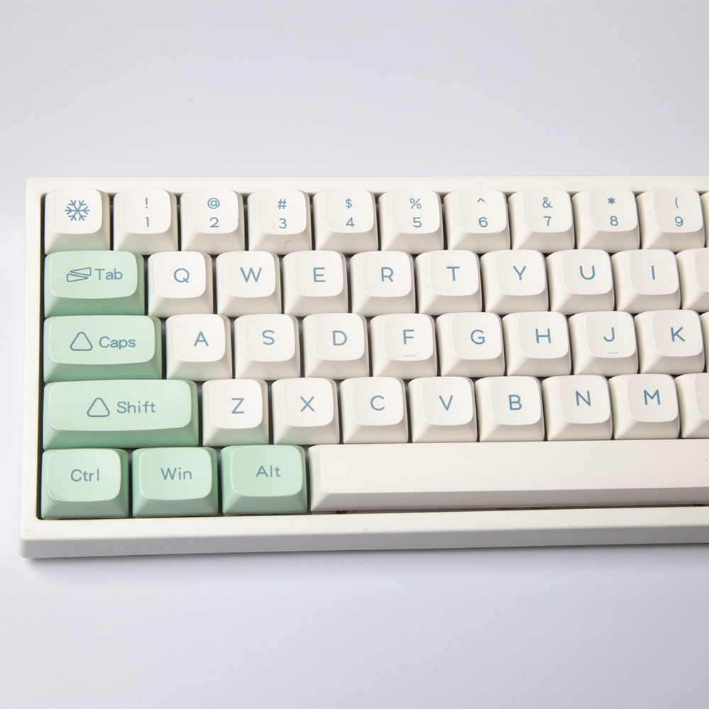 Ice Mint Keycaps PBT XDA Profile