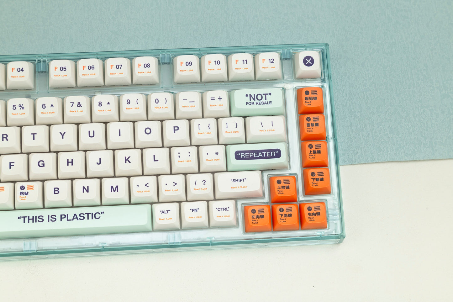 البلاستيك كيكابس QSA الملف الشخصي PBT Keycaps