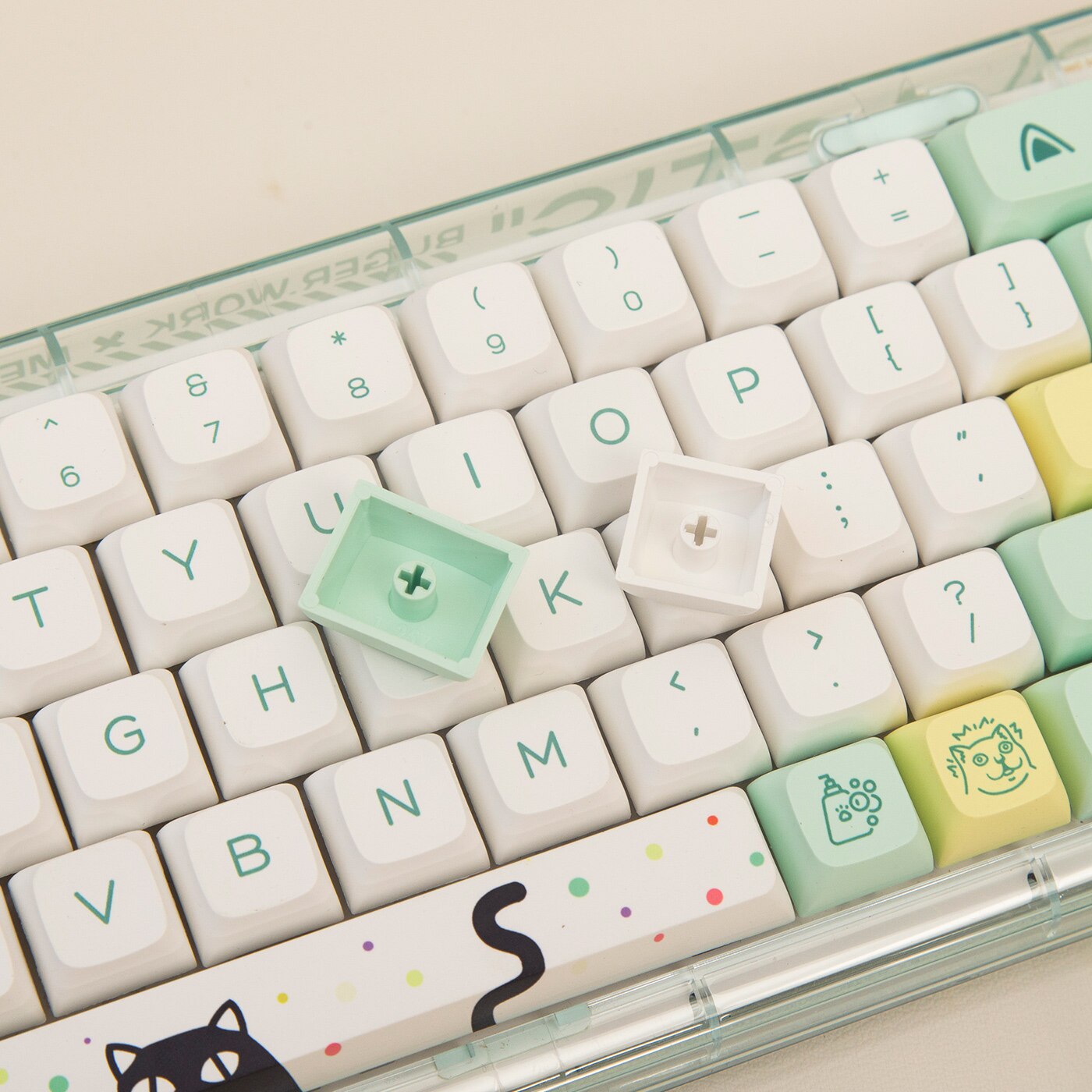 ملف تعريف Nada Cat PBT Keycaps XDA