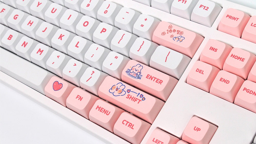 الملف الشخصي Steam Rabbit Pink Keycaps XDA