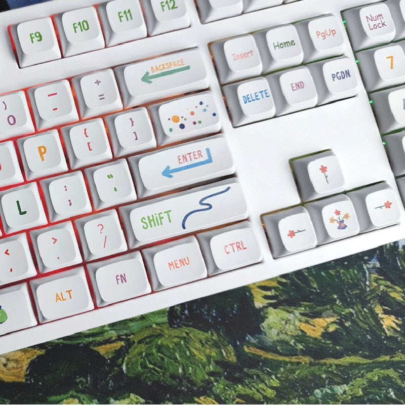 Summer Fruits PBT XDA Keycaps