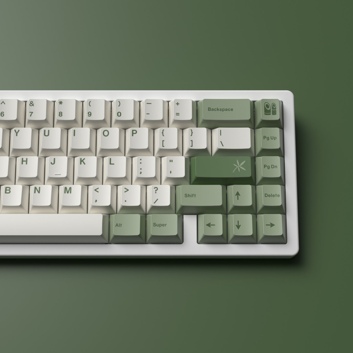 Bamboo Forest Keycaps PBT Cherry Profile