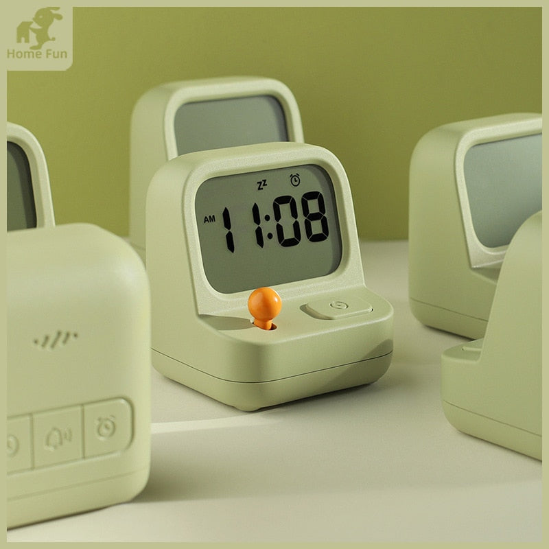 Creative Retro Mini Handheld Game Alarm Clock