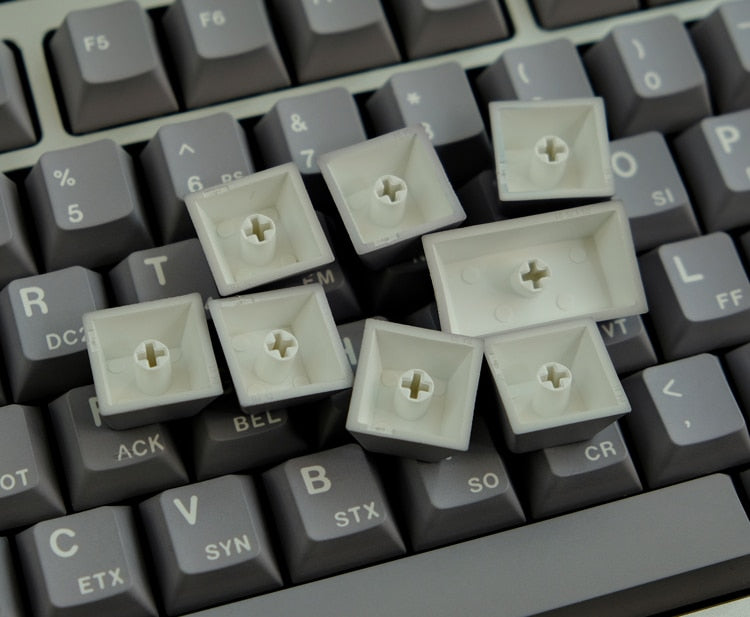 ASCII Keycaps PBT 5 جوانب الكرز