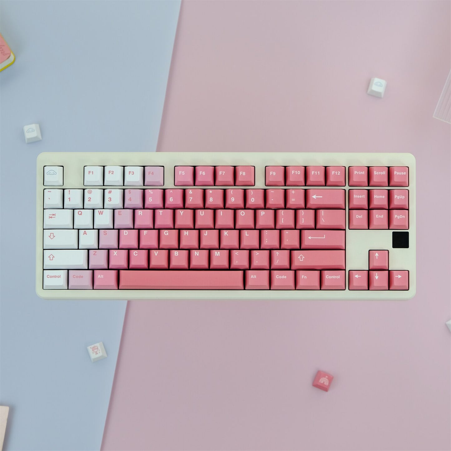 Gradient Powder PBT Cherry Profile Keycaps