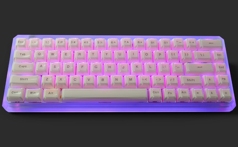 Multicolor Jelly Round OEM Profile Keycaps