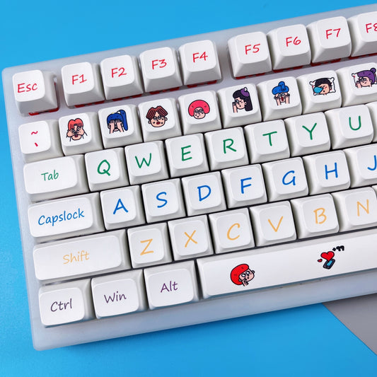 Cartoon Avatar XDA Profile PBT Keycaps