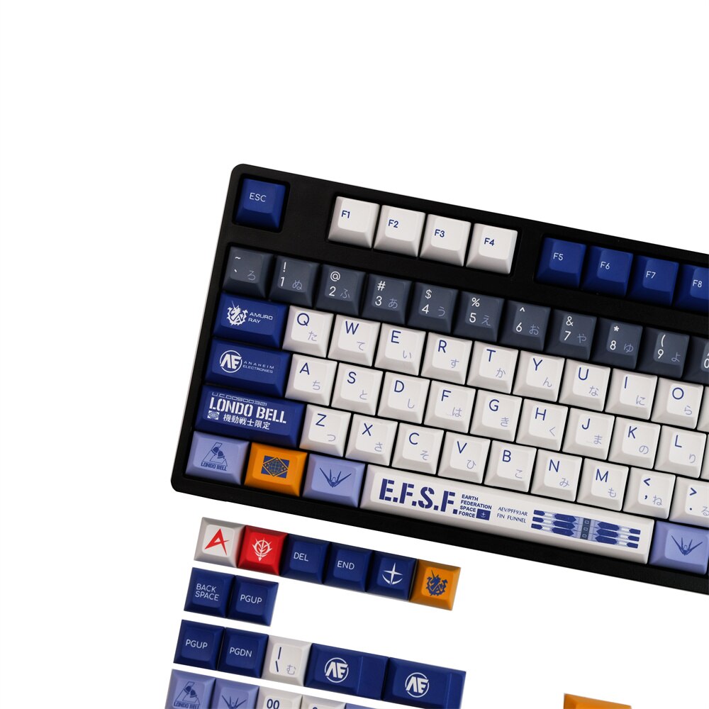 Gundam Warrior PBT Keycaps KCA Profile