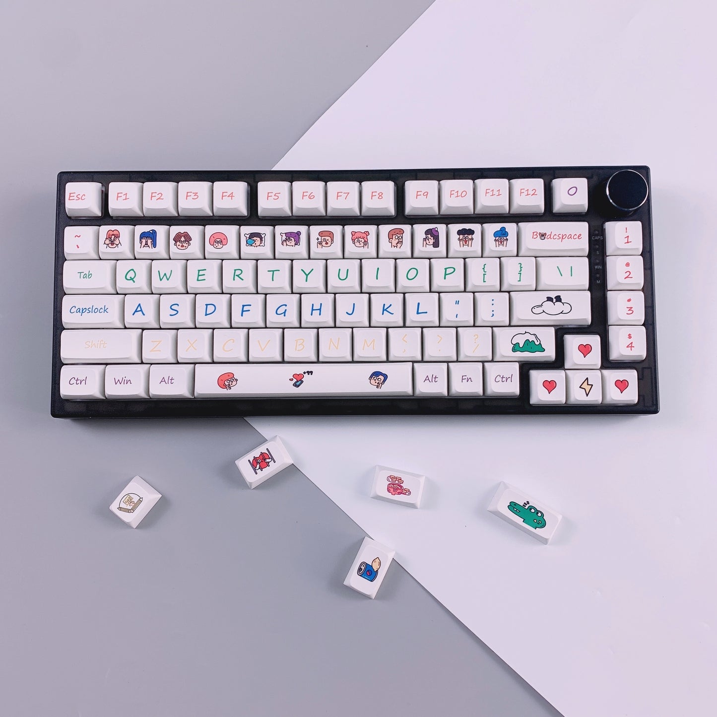 Cartoon Avatar XDA Profile PBT Keycaps