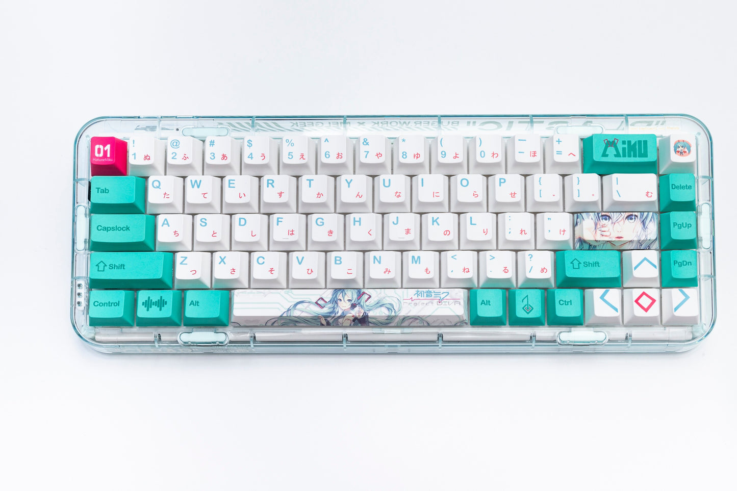 Miku Cherry profile PBT Keycaps