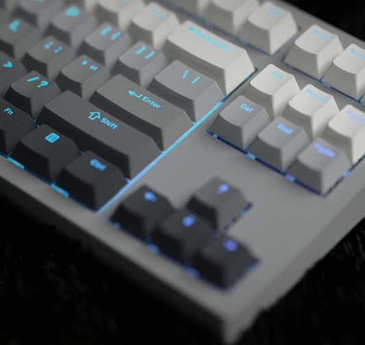 FL Gradient Keycaps PBT صورة الكرز ذات الإضاءة الخلفية المزدوجة