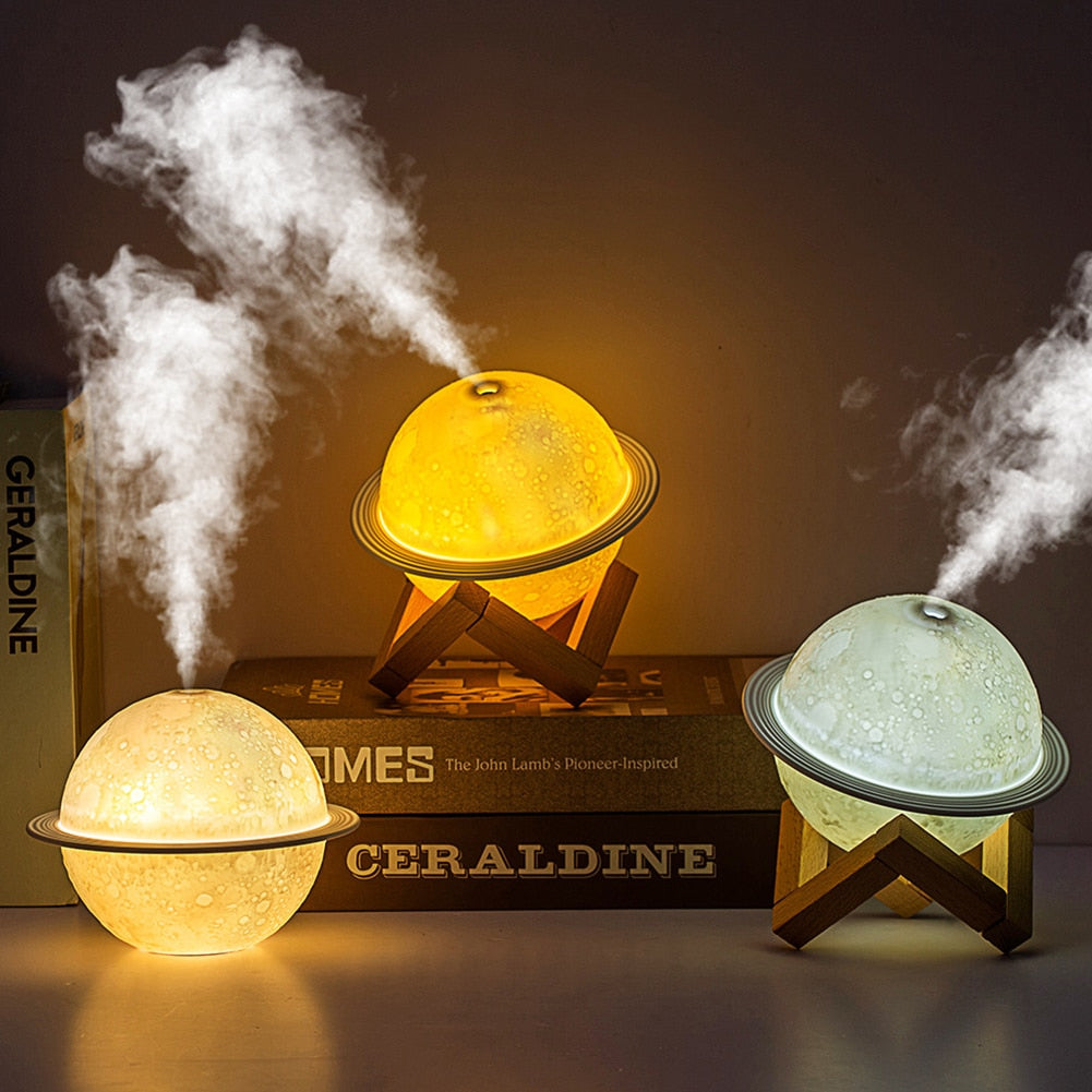 3D Moon Air Humidifier & Aroma Diffuser Light