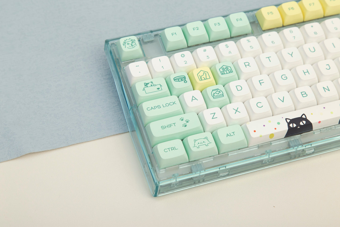 ملف تعريف Nada Cat PBT Keycaps XDA