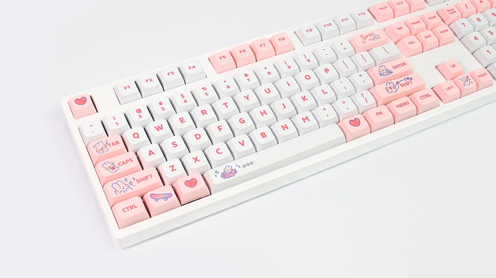 Steam Rabbit Pink Keycaps XDA Profile