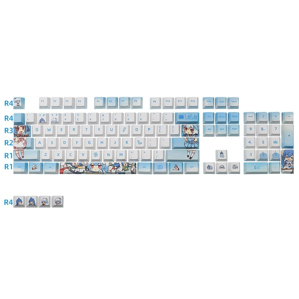 ملف BiliBili PBT Keycaps الكرز