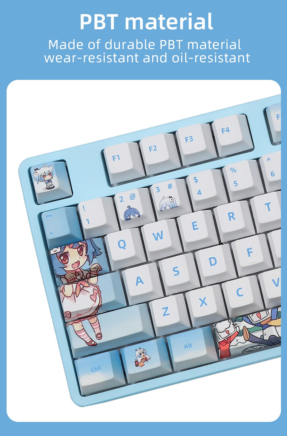 ملف BiliBili PBT Keycaps الكرز