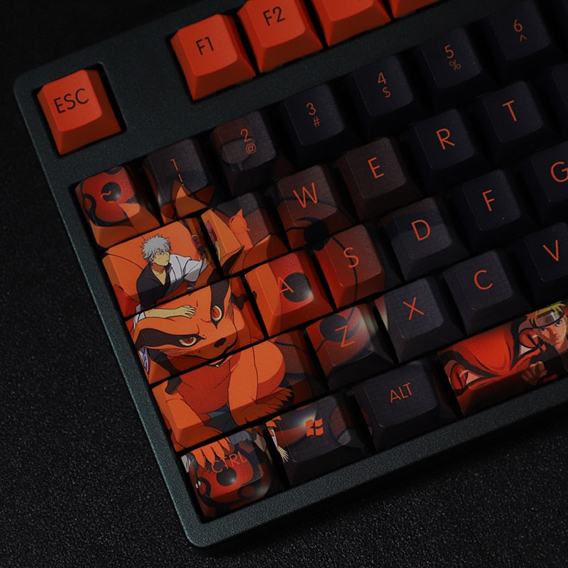 Naruto PBT Keycaps Cherry Profile