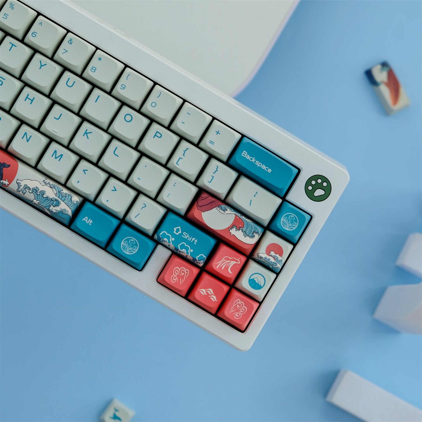 Coral Sea Keycaps PBT Cherry Profiles