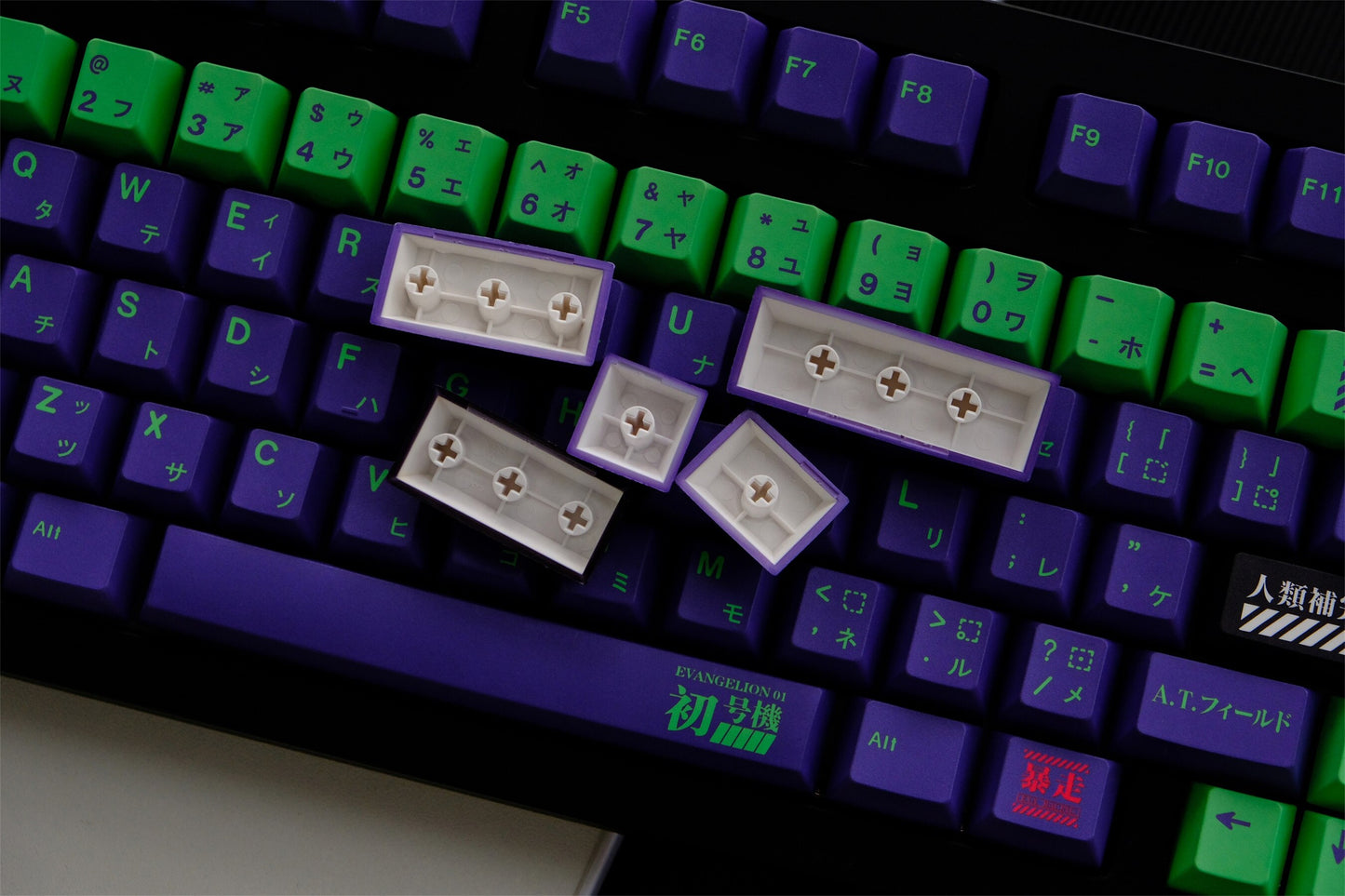 EVA NO.1 PBT Keycaps ملف تعريف الكرز