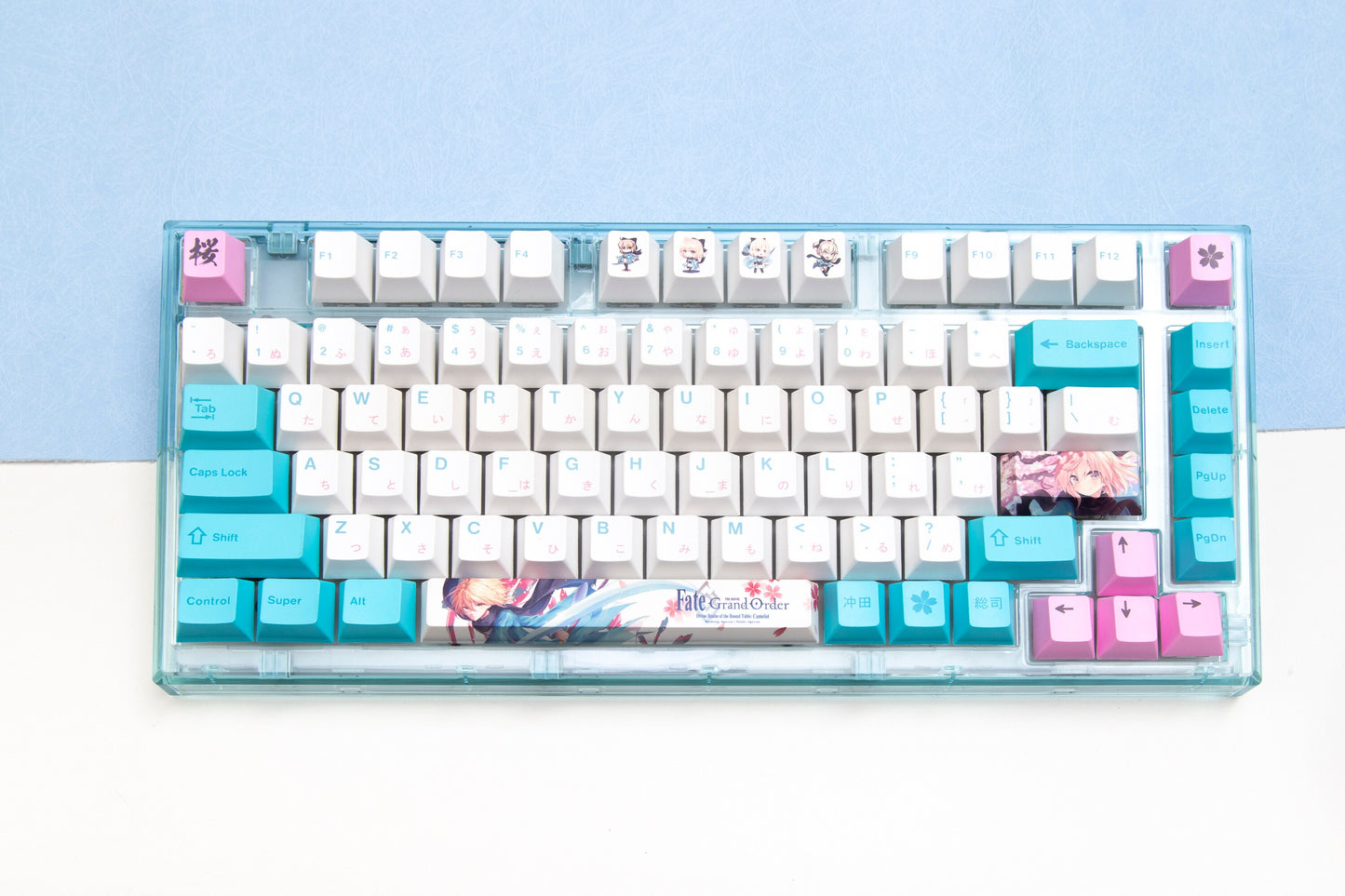 Okita Soji Keycaps PBT Cherry Profile