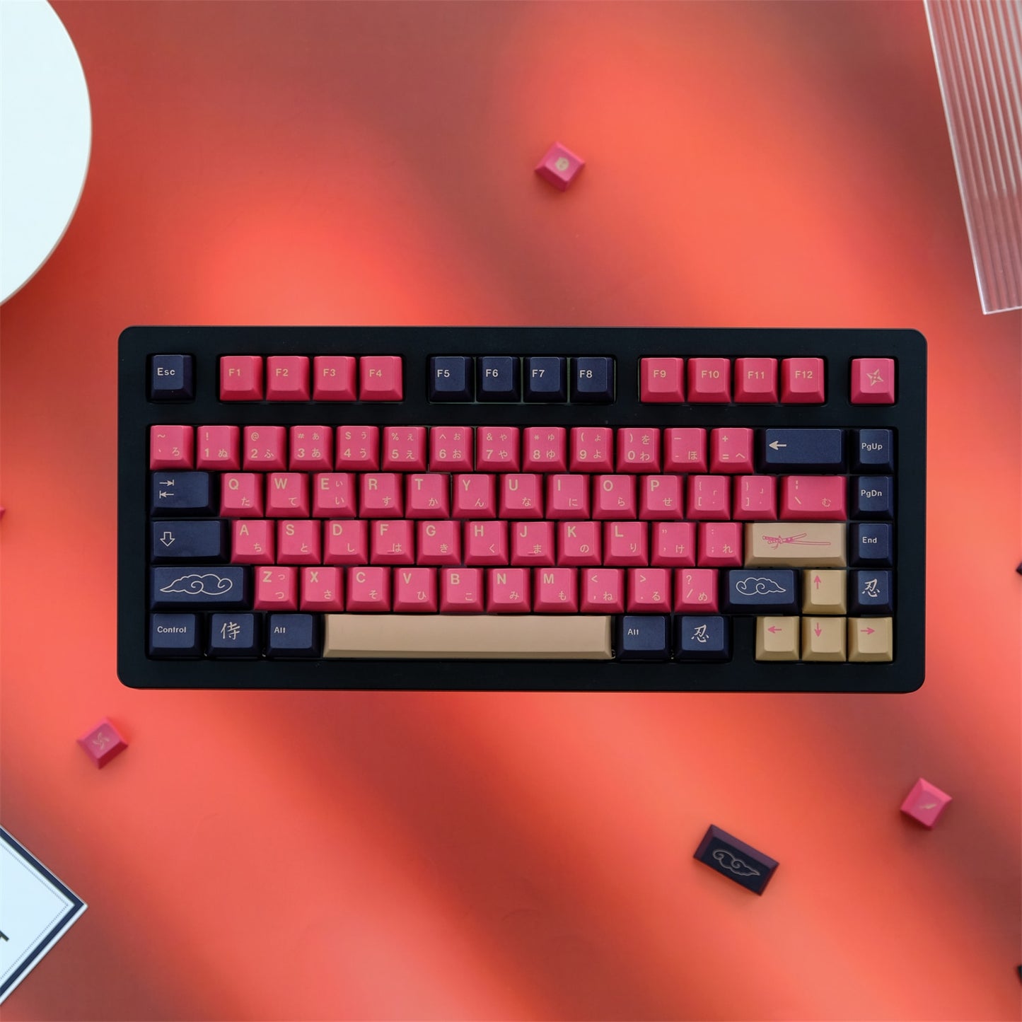 Red Samurai Keycaps PBT Cherry Keycaps