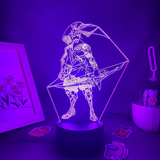 Overwatches OW Game Figure Hanzo 3D Night Lights