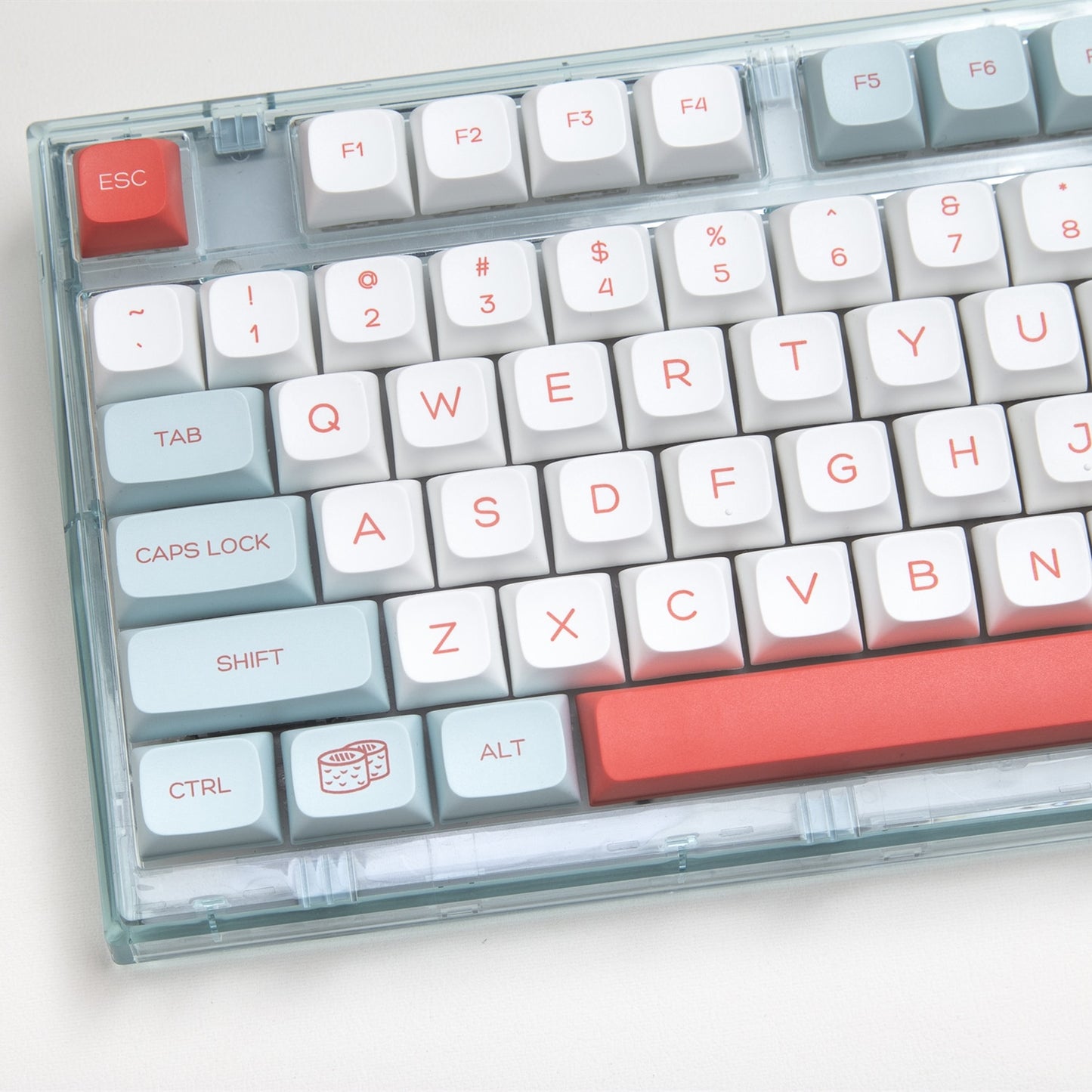 Salmon Keycaps PBT XDA Profile