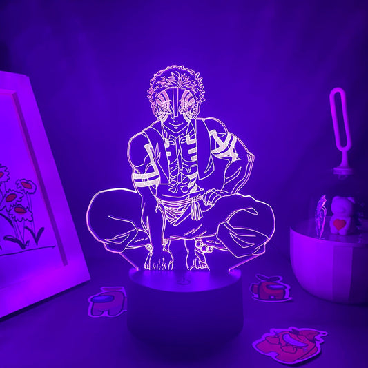 Demon Slayer Figure Akaza 3D Night Light