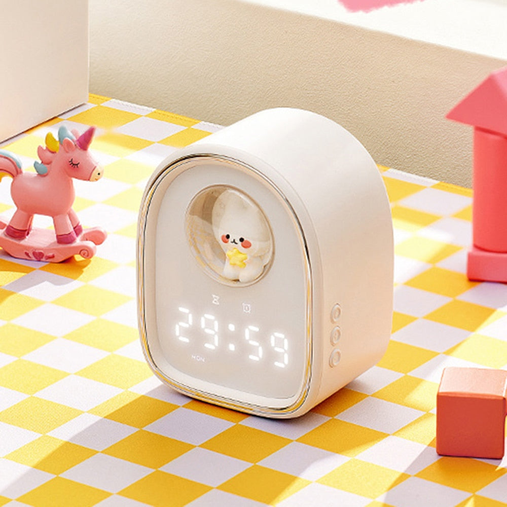 Rabbit Space Capsule  Alarm Clock Light