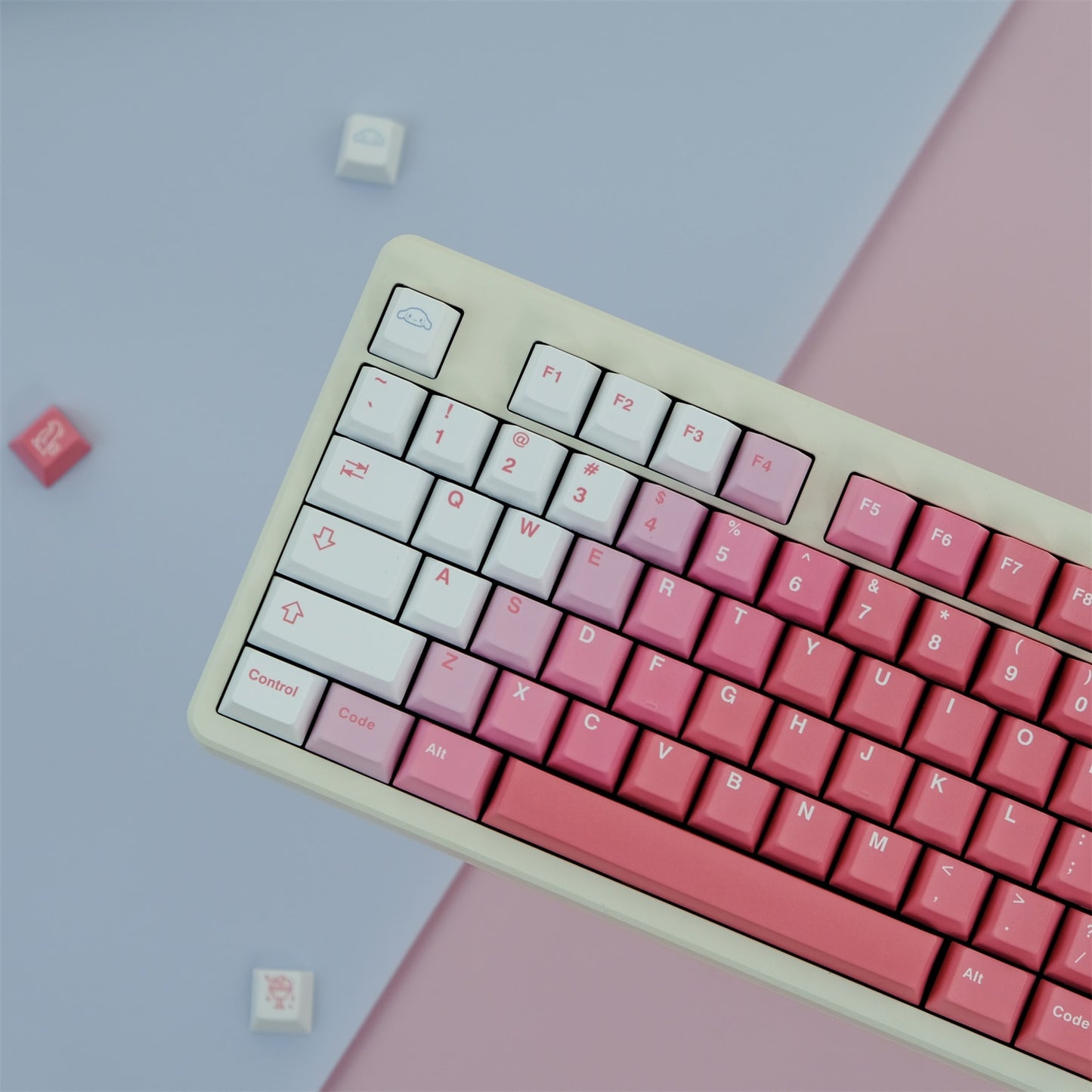 Gradient Powder PBT Cherry Profile Keycaps