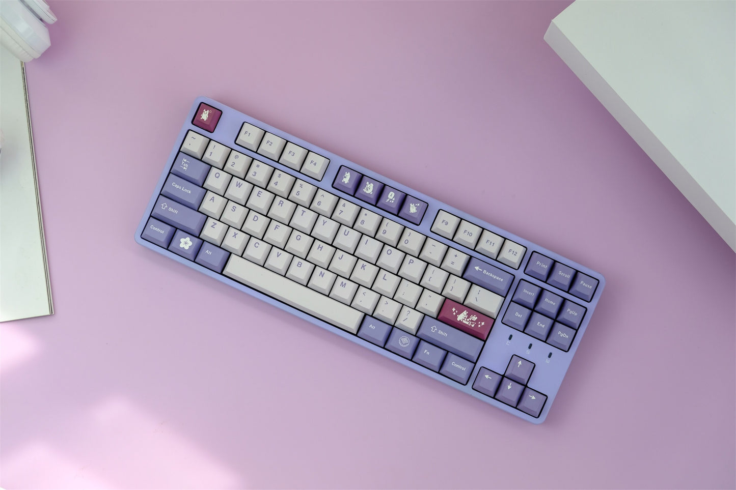 Rabbit cherry profile PBT Keycaps