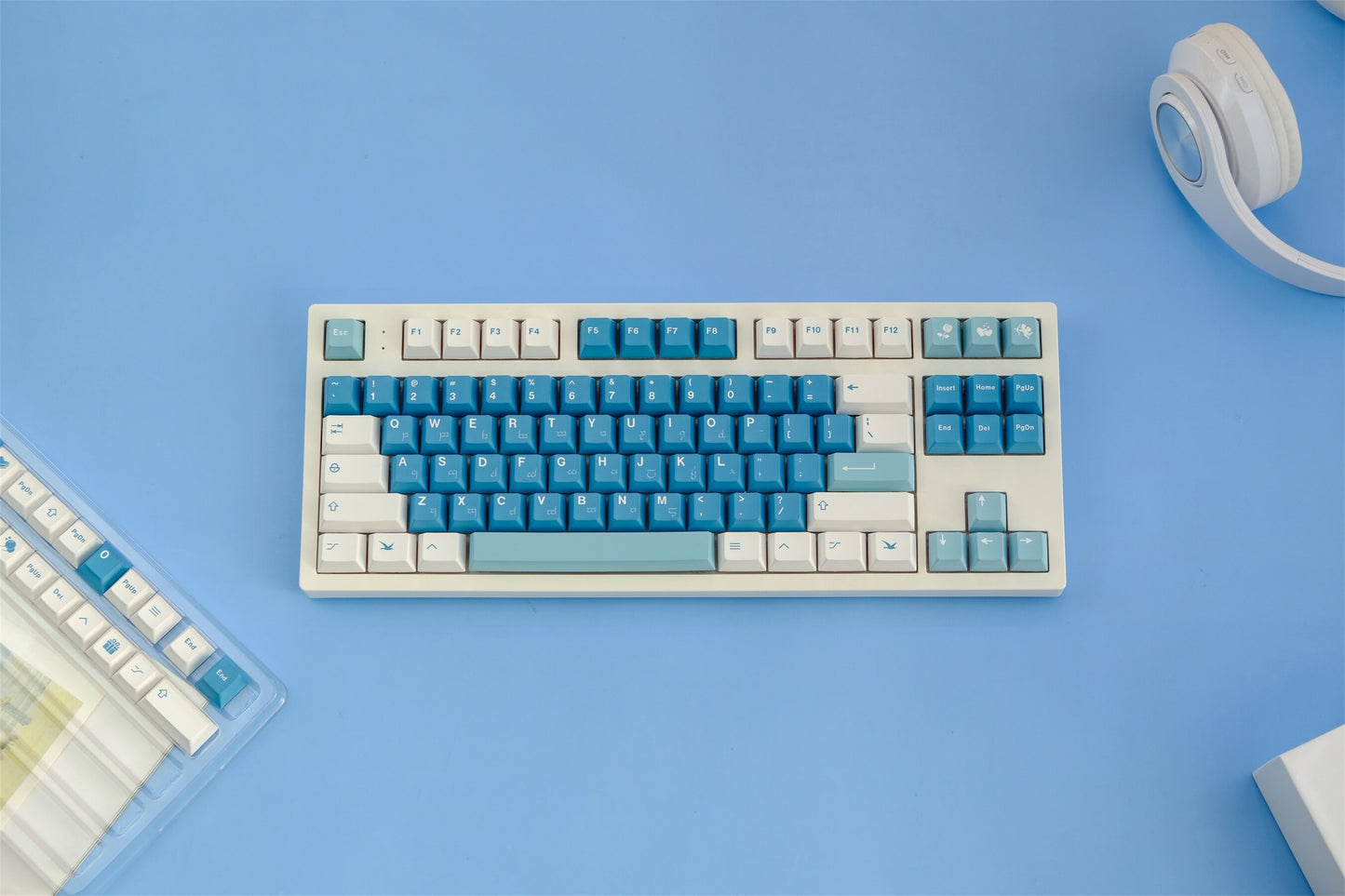 Sea Fog PBT Cherry Profile Keycaps